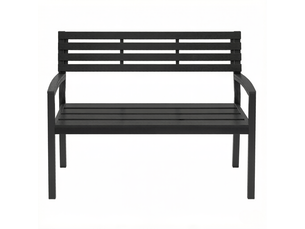 Banc de jardin, avec dossier, banc d’extérieur, banc de parc