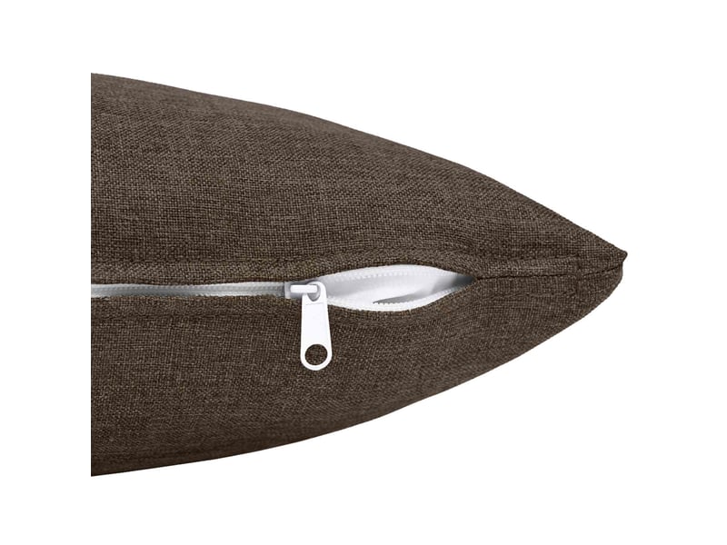  Lot de 12 coussins avec oreiller, coussins décoratifs heerlen taupe tissu cf50106  - Conforama D