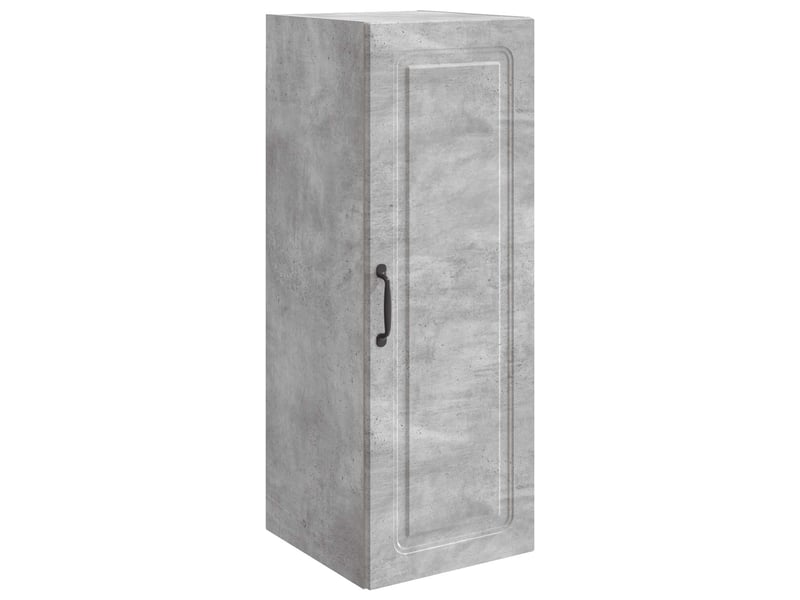  Armoire murale salon, meuble de rangement 33x34,5x90cm bois d'ingénierie gris béton shl340  - Conforama A