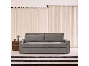 Canapé droit convertible <strong></strong> <strong></strong> 3 places Velours gris