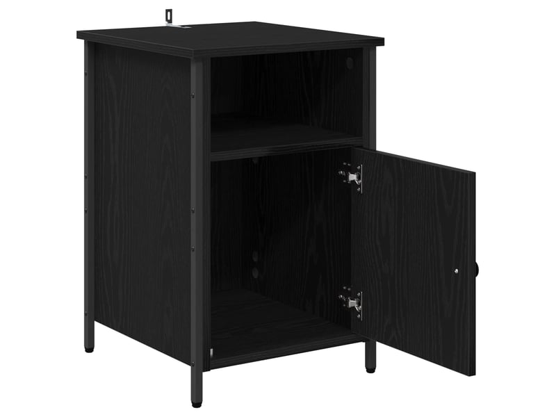  Table de chevet - cabinet de chevet - table de nuit chêne noir 40 x 42 x 60 cm bois d'ingénierie  - Conforama D