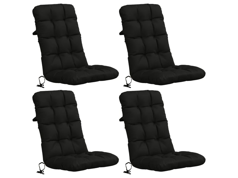  Lot de 4 coussins de chaise à dossier haut vianen cf59348  - Conforama A