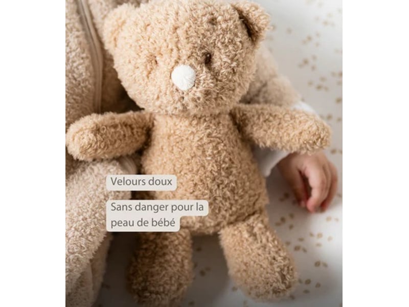  Peluche ours teddy beige - 24 cm  - Conforama D