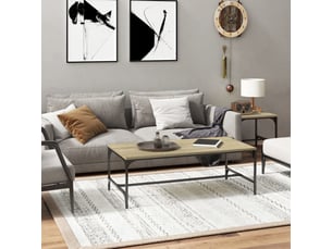 Table basse coloris marron