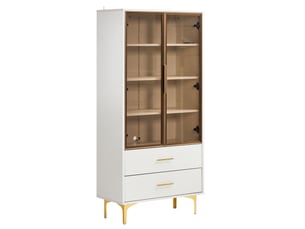 Vitrine coloris bicolore 3 étagère(s) Fay Lum - 70 cmx150 cm