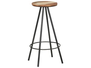 Lot de 4 tabouret de bar, chaise de bar bois massif de récupération shl62572