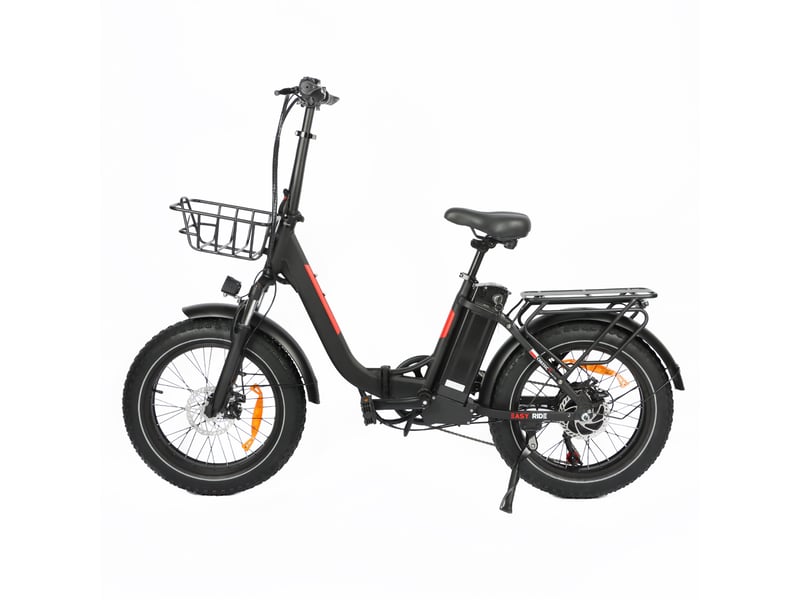 Vélo électrique pliable baolujie dz-2030, 48v16ah, pneus fat 20, noir - Conforama A