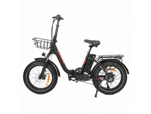 Vélo électrique pliable baolujie dz-2030, 48v16ah, pneus fat 20, noir