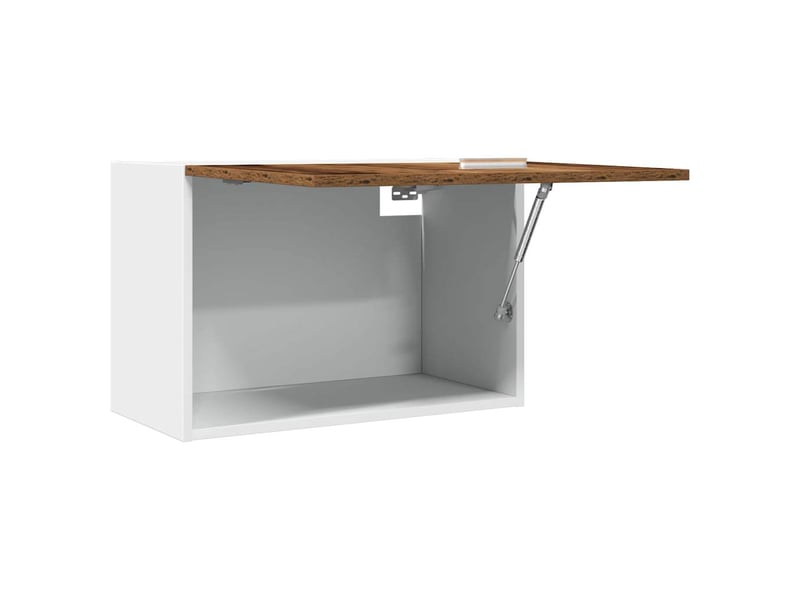 Meuble de rangement cuisine, armoire suspendue bois ancien 60x31x40cm bois d'ingénierie - Conforama E