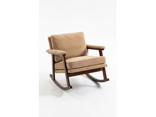 Fauteuil fixe   Velours marron