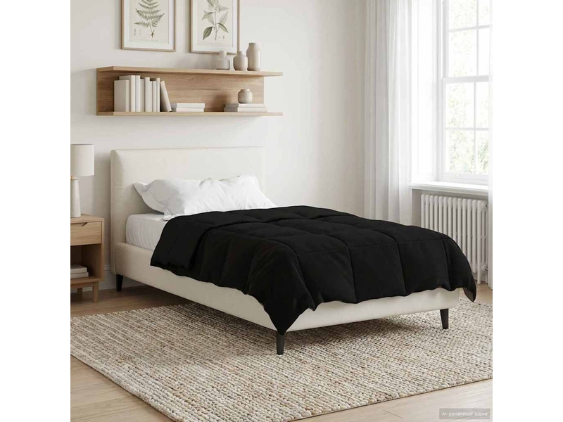 Duvet - couette complet toute l'année 155 x 200 cm 4 saisons noir - Conforama B