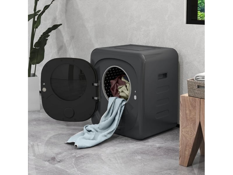  Sèche-linge à évacuation 4 kg 48x40x56 cm 6 programmes métal gris  - Conforama B