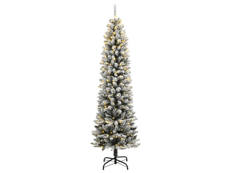  Sapin de noël, arbre de noël artificiel 300 led et neige floquée 210 cm shl7962  - Conforama A