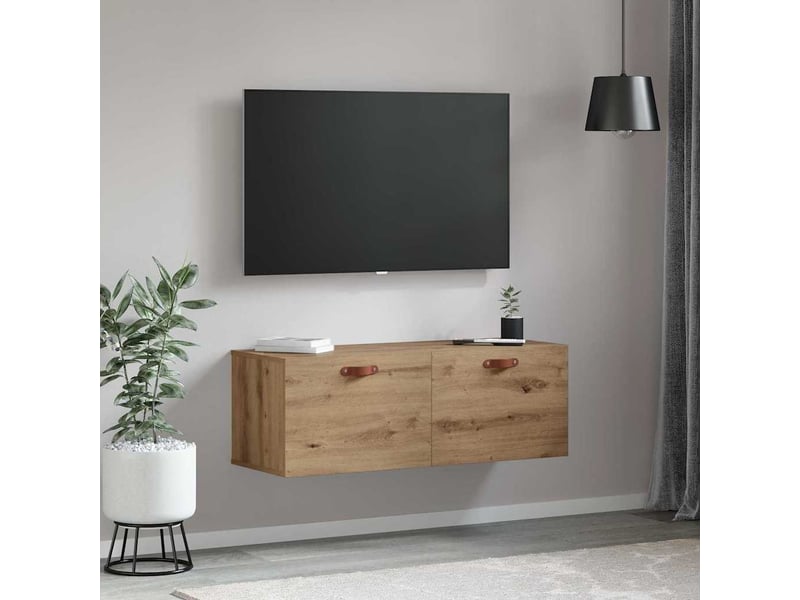  Armoire murale salon, meuble de rangement 100 x 36,5 x 35 cm bois d'ingénierie shl4968  - Conforama D