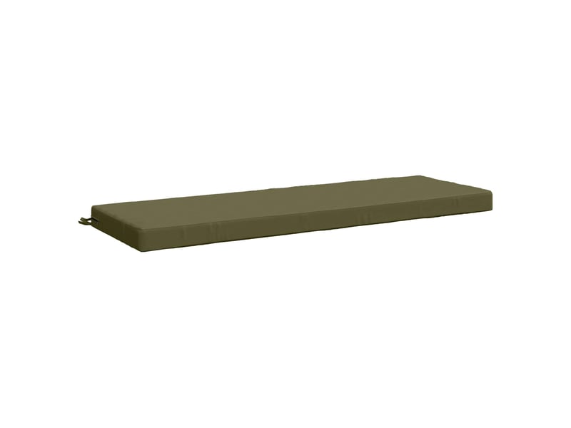  Lot de 2 coussins de banc, coussins d'assise soest 100 % polyester vert olive cf57579  - Conforama D