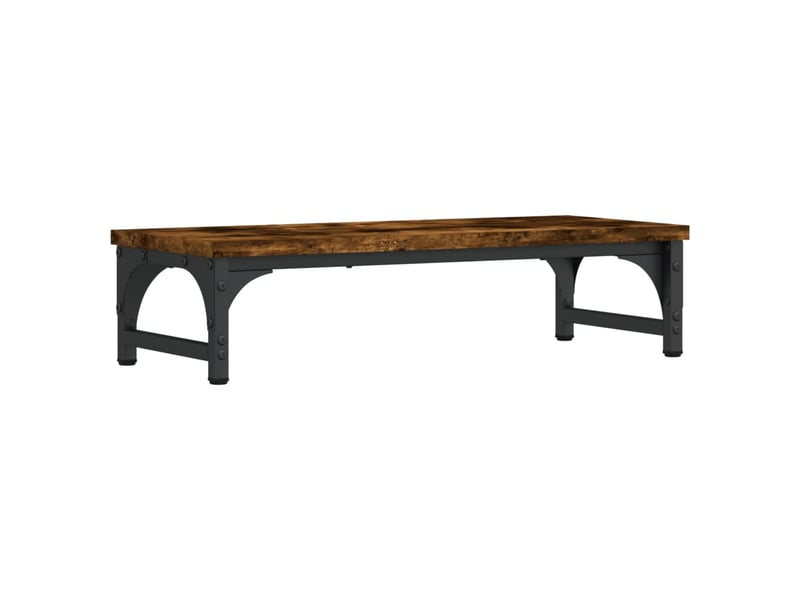  Support de moniteur table meuble bureau 55 x 23 x 14 cm bois d'ingénierie marron 02_0044893  - Conforama D