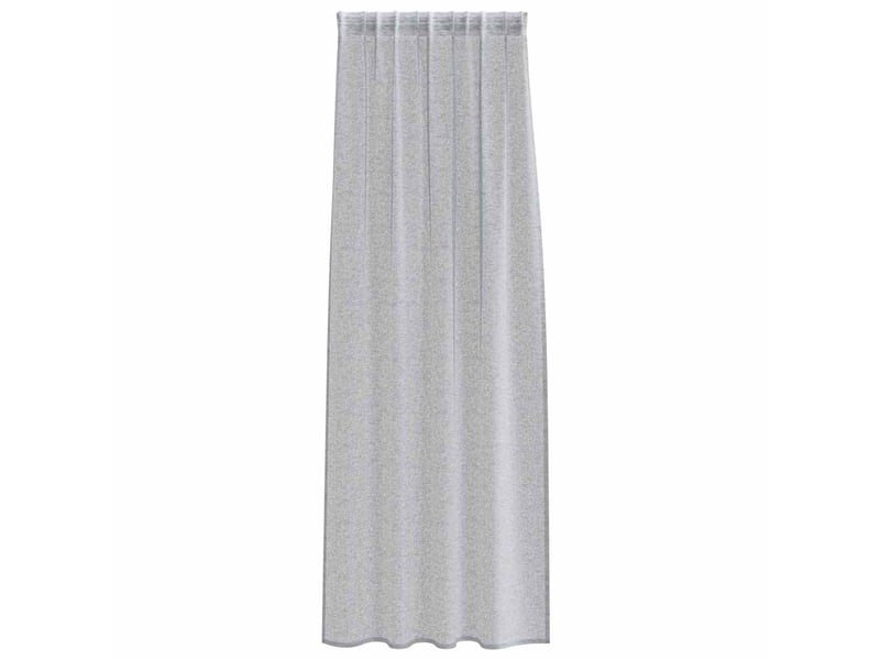  Lot de 2 rideaux en voile, voilage gris foncé 245 x 140 cm polyester cf43929  - Conforama D
