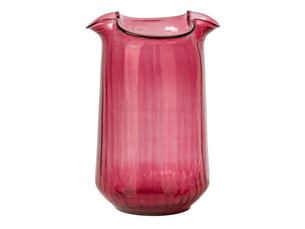 Vase design en verre halvor 34cm fuchsia