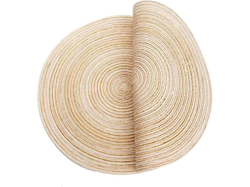  Memkey – sets de table ronds 35cm – lot de 6 en polypropylène et coton – résistants à la chaleur jusqu'à 70℃ – antidérapants et lavables  - Conforama D