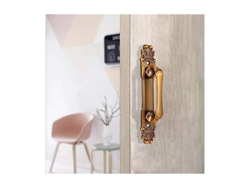  Poignées de porte avec plaque arrière en alliage de zinc ancien, poignées de style ferme rustique pour portes coulissantes de grange  - Conforama C