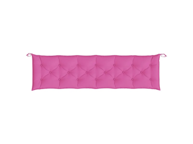 Coussin de banc de jardin, coussin d'assise rose 200x50x7 cm tissu cf52793 - Conforama D