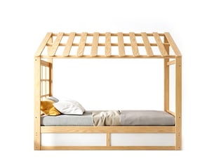Lit cabane 90x200 cm SOGEU   coloris bicolore
