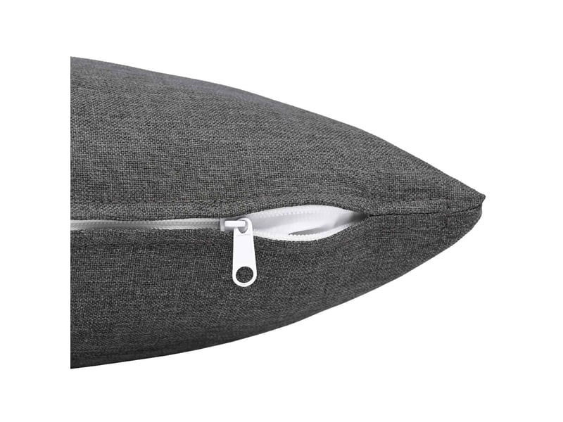  Lot de 6 coussins avec oreiller, coussins décoratifs heerlen gris clair tissu cf50829  - Conforama D
