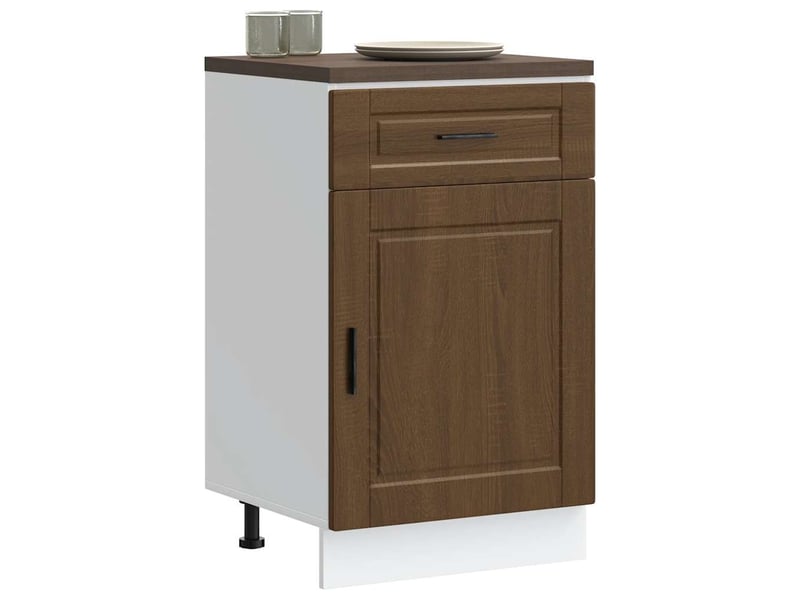  Meuble de rangement, armoire de cuisine porto chêne marron bois d'ingénierie shl21  - Conforama B