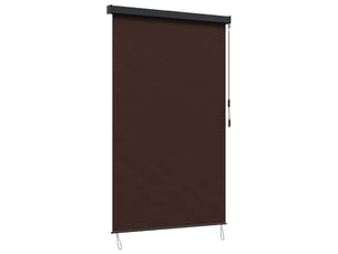 Store enrouleur, store à rouleau marron 160 x 250 cm tissu et aluminium cf45301