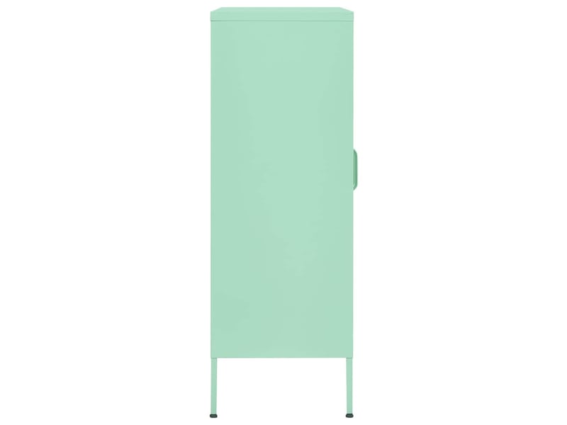  Armoire de rangement, rangement bureau vert menthe 80x35x101,5 cm acier shl8960  - Conforama E
