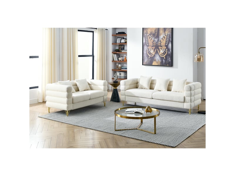  Canapé moderne - un ensemble de canapés modernes, doux et en forme de nuage, 205.7 x 81 x 71 cm, réf. W3349s00152  - Conforama A