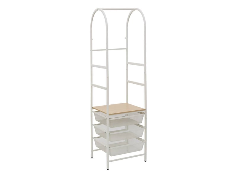  Portant à vêtements meshy rectangulaire 51x173,5cm blanc MESHY - Conforama A