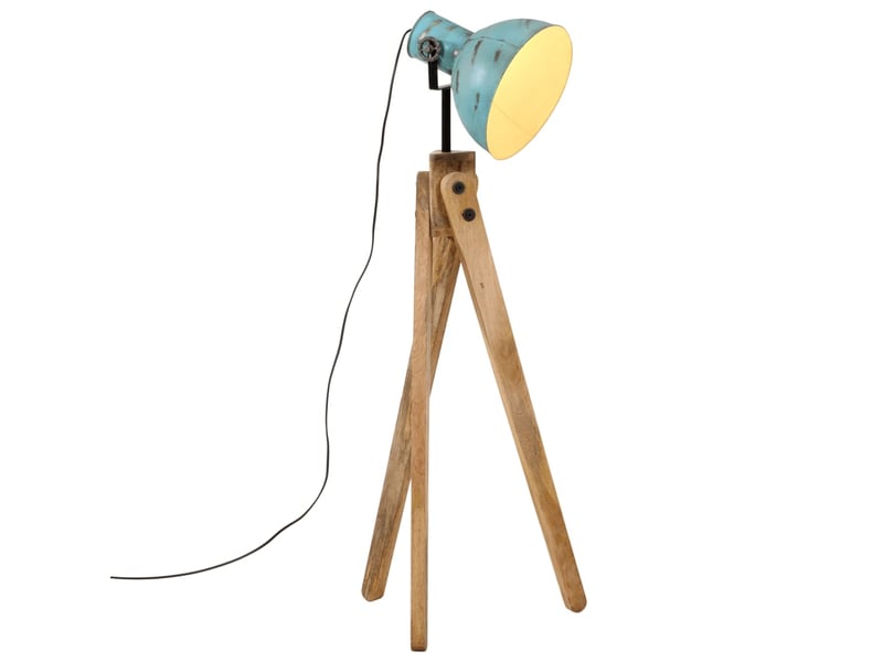  Lampadaire salon, lampe sur pied 25 w bleu délavé 45x45x120 cm e27  - Conforama B