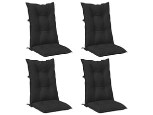 Ensemble de coussins de chaise à dossier haut 4 pc polyester cf60907