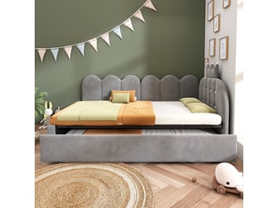 Lit banquette 90x200 cm GUTENT   coloris gris