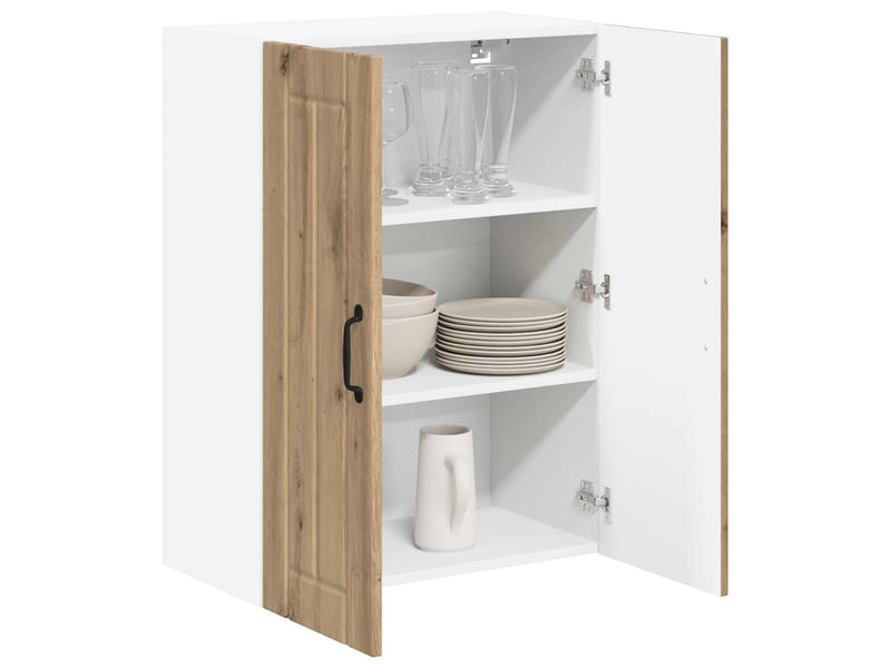 Meuble haut cuisine ; armoire de cuisine chêne artisanal 60 x 31 x 80 cm  - Conforama D