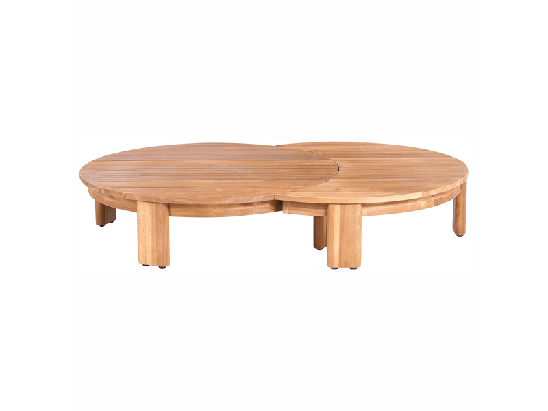  Table basse de jardin 135 cm 90 cm acacia marron  - Conforama E