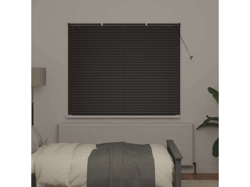  Store vénitien, store de fenêtre noir 130 x 155 cm 25 mm aluminium cf48072  - Conforama C