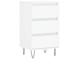 Buffet - bahut - meuble de rangement blanc 40x35x70 cm bois d’ingénierie