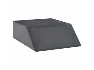 Coussin pour les jambes, oreiller 63 x 52 x 19 cm ferme mousse pu gris cf56581