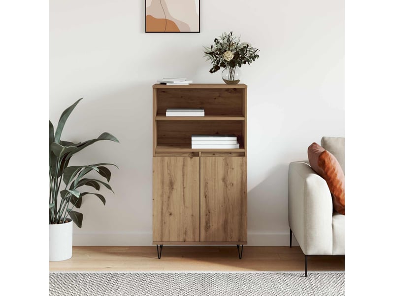  Buffet - haut armoire marron 60 x 36 x 110 cm bois d'ingénierie  - Conforama D
