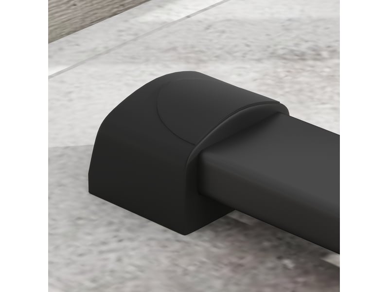  Station de dips réglable 65 x 63 x 93 à 117 cm noire en acier, capacité 540 kg, 4 poignées de pompes  - Conforama E