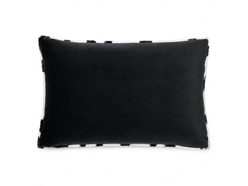  Coussin garni à motif zèbre avec dos en velours 45x70 cm  - Conforama D