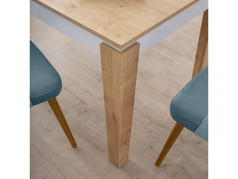  Table de salle à manger rectangulaire moderne 140x80 cm asos  - Conforama C