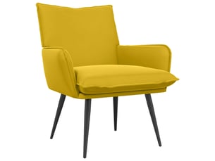 Fauteuil fixe VIDAXL  Tissu jaune