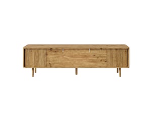Meuble tv coloris naturel 165 cm <strong>ELVMI</strong> <strong></strong>