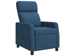 Fauteuil relax manuel VIDAXL Tissu bleu