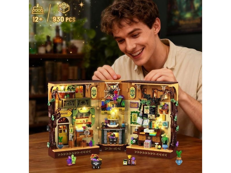  Jeu de construction livre magique a led 930 pieces abs avec eclairage integre 151498_AABJY13167_6_DROPFR - Conforama D