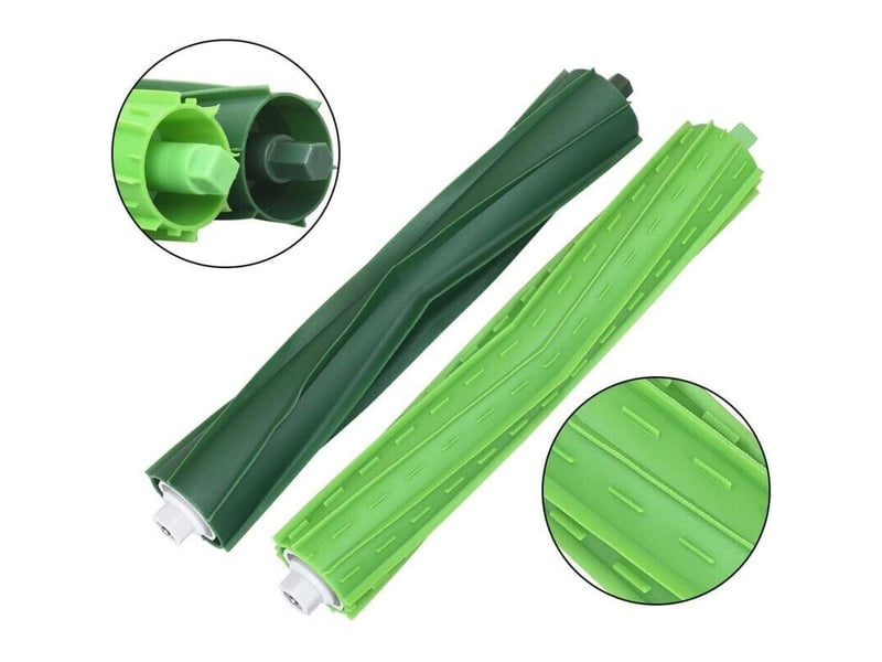 Lot de 4 brosses en caoutchouc multi-surfaces, accessoires d'aspirateur pour irobot roomba e5 e6 i7 i7 plus i8 i8+ i6 i6+ i4 i4 et autres  - Conforama B