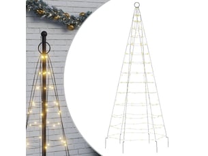 Sapin de noël, arbre de noël à led 200 led blanc 180 cm cf60985